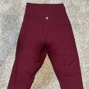 lululemon athletica Burgundy Leggings